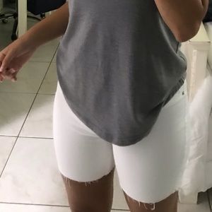 White Jean Shorts (worn once)